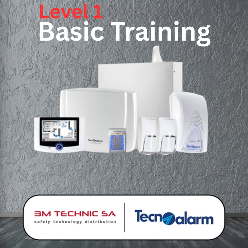 Systèmes d'alarme Tecnoalarm - Niveau 1 : Formation intensive de 8 heures Systèmes d'alarme Tecnoalarm - Niveau 1 : Formation intensive de 8 heures