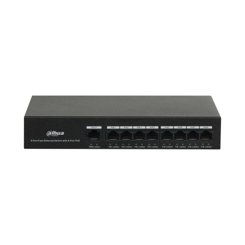 PoE-Switch mit 8 Anschlüssen (unverwaltet) Schwarz PoE-Switch mit 8 Anschlüssen (unverwaltet) Schwarz