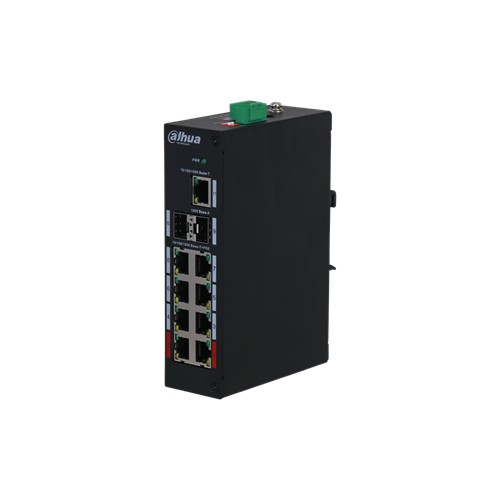 Unverwalteter Desktop-Switch mit 11 Anschlüssen und 8 PoE-Anschlüssen Schwarz Unverwalteter Desktop-Switch mit 11 Anschlüssen und 8 PoE-Anschlüssen Schwarz