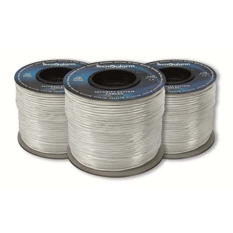 Abgeschirmtes Kabel 2 x 0,50 + 4 x 0,22 - 200m Spule