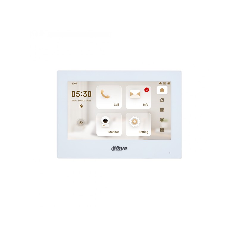IP- und Wi-Fi-Innenraum-Monitor Weiss IP- und Wi-Fi-Innenraum-Monitor Weiss