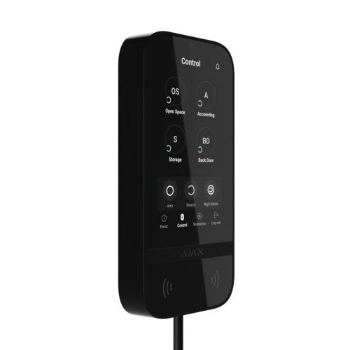 AJAX Superior KeyPad TouchScreen Fibra Tastatur - Schwarz AJAX Superior KeyPad TouchScreen Fibra Tastatur - Schwarz