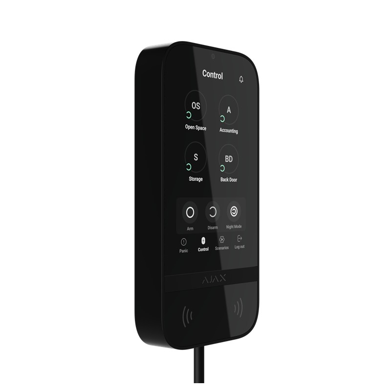 AJAX Superior KeyPad TouchScreen Fibra Tastatur - Schwarz AJAX Superior KeyPad TouchScreen Fibra Tastatur - Schwarz