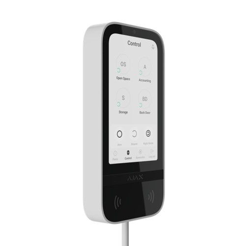 AJAX Superior KeyPad TouchScreen Fibra Tastatur - Weiss AJAX Superior KeyPad TouchScreen Fibra Tastatur - Weiss