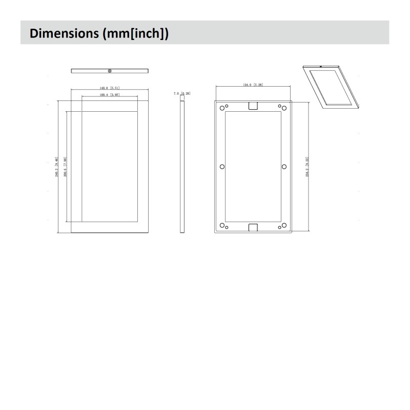 Cadre en aluminium à deux modules Cadre en aluminium à deux modules