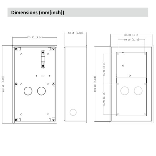 Zwei-Modul Montagebox Zwei-Modul Montagebox