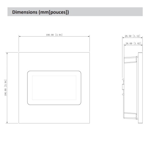Module d'affichage - pour interphone vidéo Module d'affichage - pour interphone vidéo