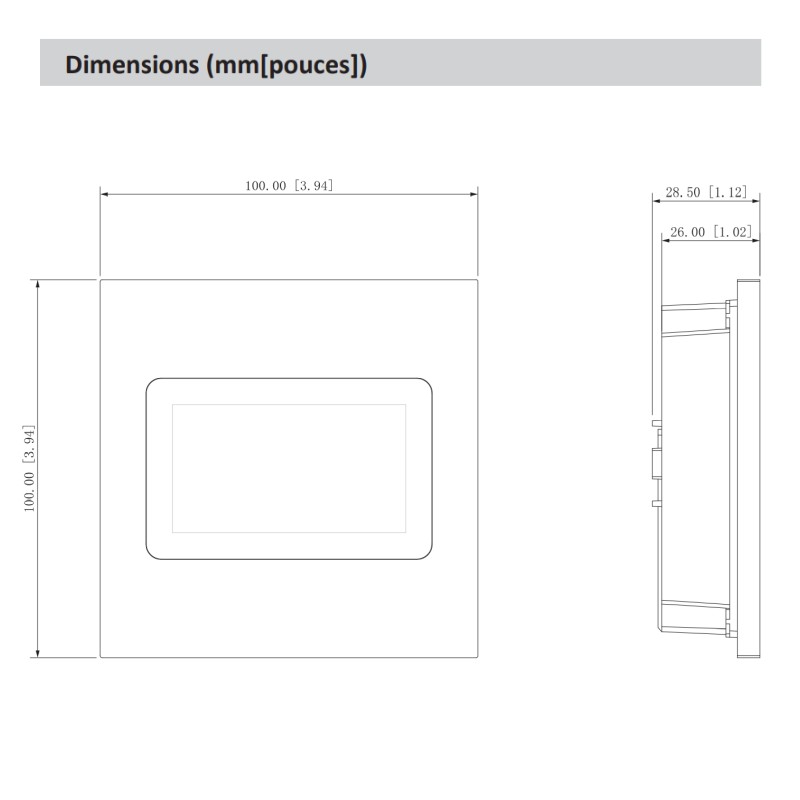 Module d'affichage - pour interphone vidéo Module d'affichage - pour interphone vidéo