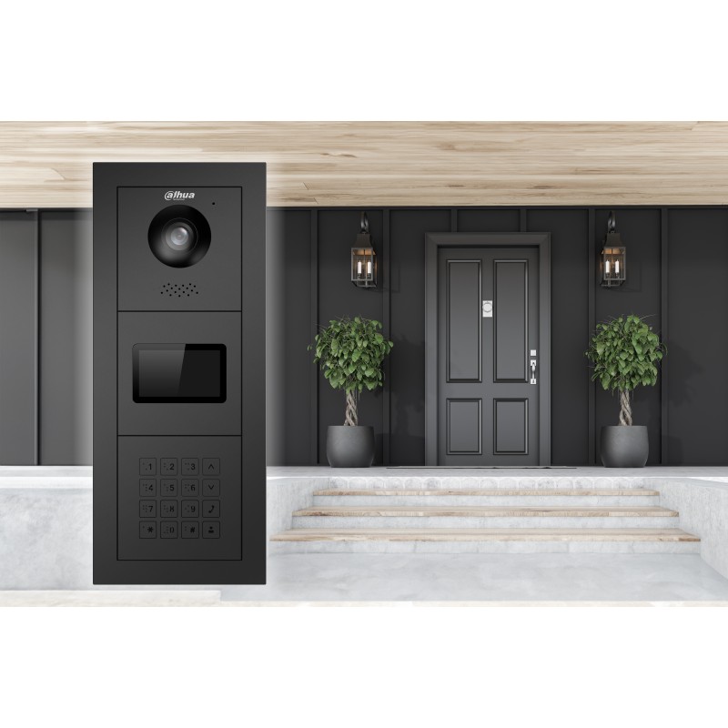 Module avec 5 boutons d'appel mécaniques - pour système d'interphone vidéo modulaire Noir Module avec 5 boutons d'appel mécaniques - pour système d'interphone vidéo modulaire Noir