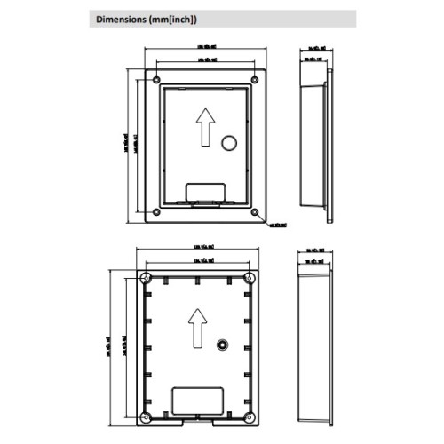 VTM114+Boîtier encastré - pour interphones Noir VTM114+Boîtier encastré - pour interphones Noir