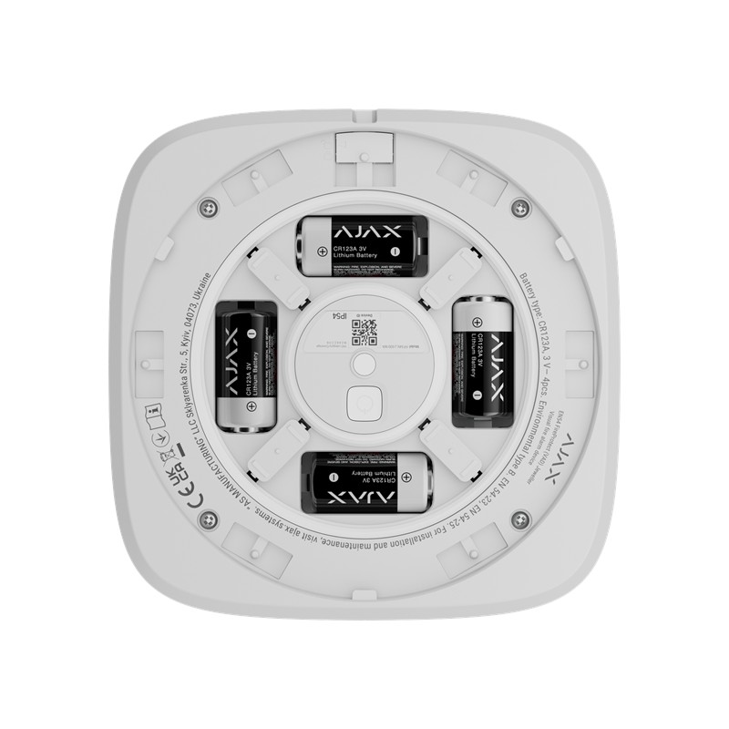 AJAX EN54 FireProtect (VAD) - émetteur de signaux optiques sans fil Blanc AJAX EN54 FireProtect (VAD) - émetteur de signaux optiques sans fil Blanc