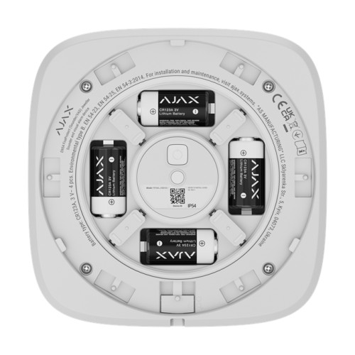 AJAX EN54 FireProtect (Sounder) - Avertisseur sonore sans fil Blanc AJAX EN54 FireProtect (Sounder) - Avertisseur sonore sans fil Blanc