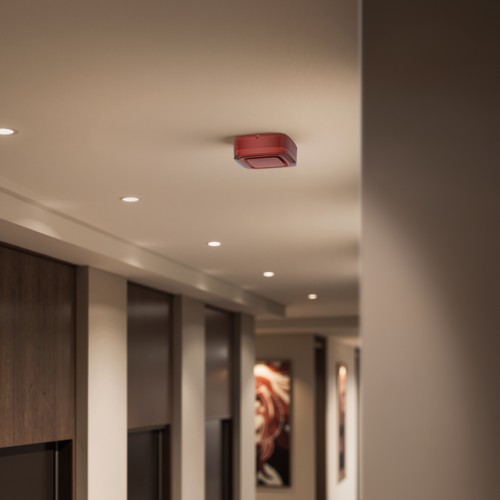 AJAX EN54 FireProtect (Sounder/VAD) - Funk-optischer und akustischer Signalgeber Rot AJAX EN54 FireProtect (Sounder/VAD) - Funk-optischer und akustischer Signalgeber Rot