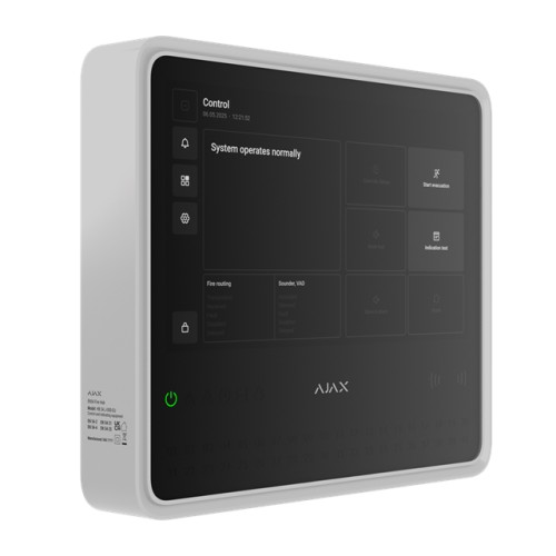 AJAX EN54 Fire Hub Jeweller Blanc AJAX EN54 Fire Hub Jeweller Blanc