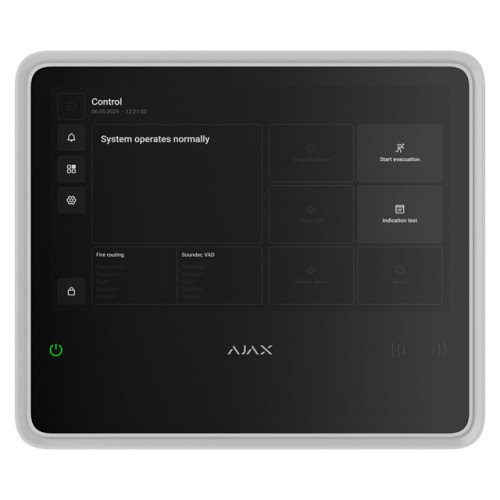 AJAX EN54 Fire Hub Jeweller Blanc AJAX EN54 Fire Hub Jeweller Blanc