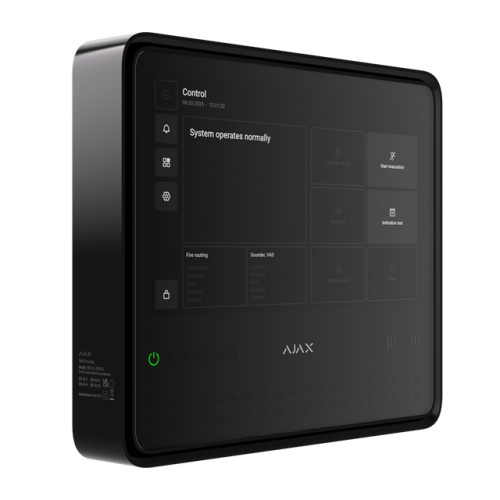 AJAX EN54 Fire Hub Jeweller Noir AJAX EN54 Fire Hub Jeweller Noir