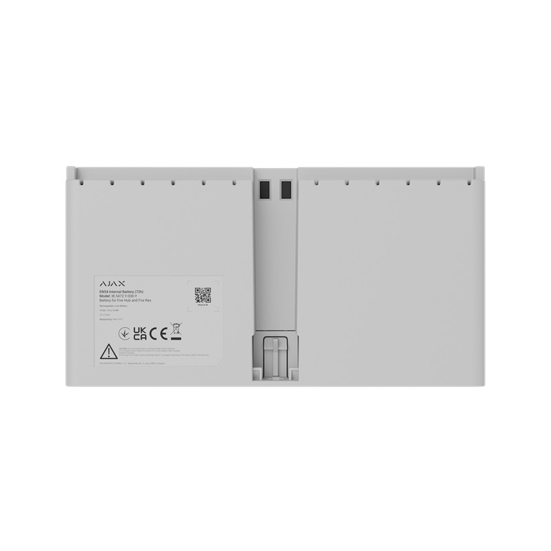 AJAX EN54 Internal Battery (72h) - Wiederaufladbarer Li-Ion-Akku zum Einbau in EN54 Fire Hub Jeweller oder EN54 Fire ReX Jewelle AJAX EN54 Internal Battery (72h) - Wiederaufladbarer Li-Ion-Akku zum Einbau in EN54 Fire Hub Jeweller oder EN54 Fire ReX Jewelle