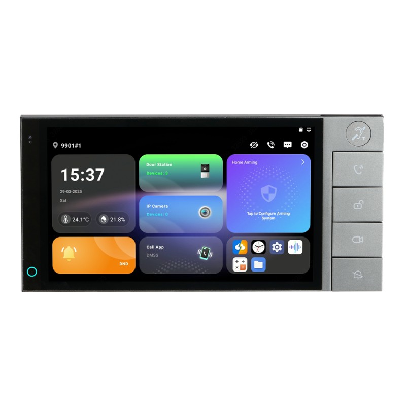 Panneau de commande intelligent IP à 2 fils Noir