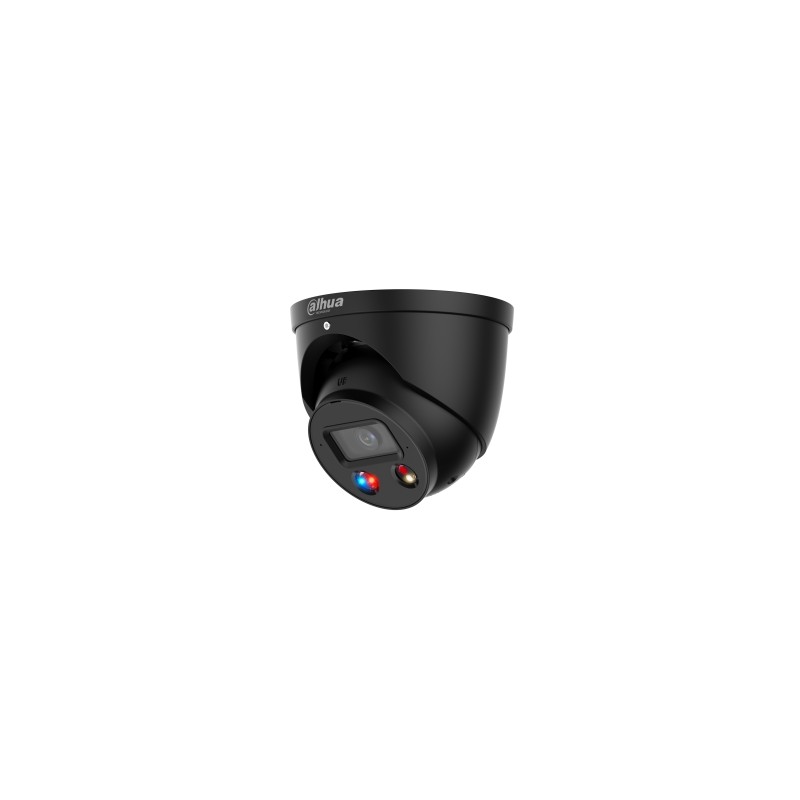 4MP Full-color Active Deterrence Fixed-focal Eyeball WizSense Netzwerkkamera Schwarz
