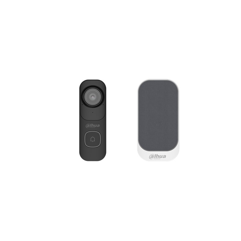 KIT-2K kabelgebundene Videotürklingel Schwarz mit WLAN-Gong KIT-2K kabelgebundene Videotürklingel Schwarz mit WLAN-Gong