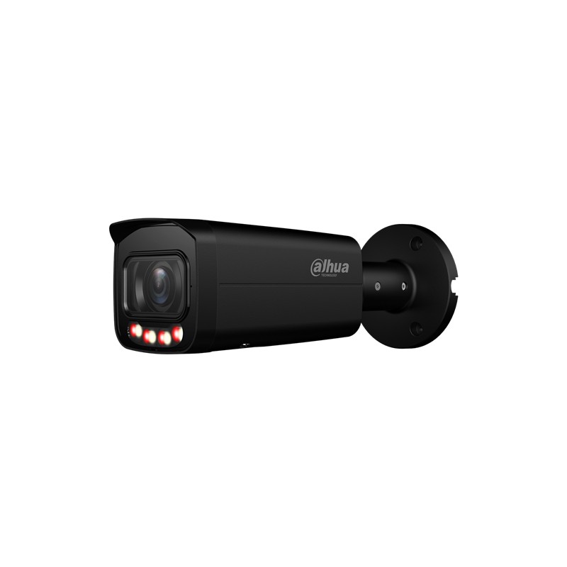 Caméra réseau bullet WizSense à lumière intelligente duale de 8MP avec objectif à focale variable Noir
