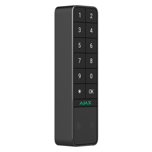 AJAX KeyPad Outdoor Jeweller - Kabelloses Bedienteil mit Authentifizierung über Pass, Tag, Smartphone und Codes - für den Innen- AJAX KeyPad Outdoor Jeweller - Kabelloses Bedienteil mit Authentifizierung über Pass, Tag, Smartphone und Codes - für den Innen-