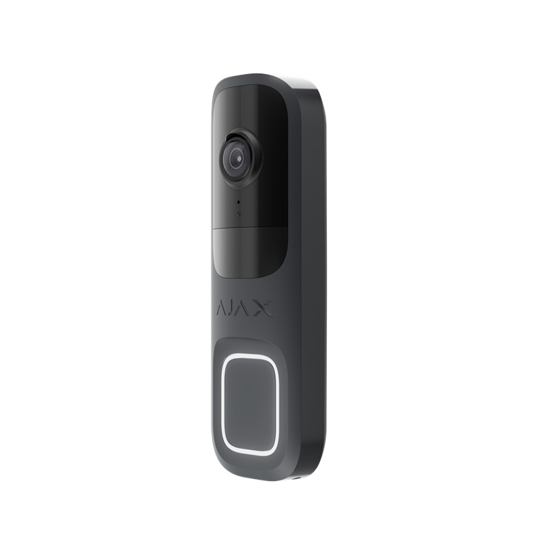 AJAX DoorBell - Sonnette de porte vidéo avec IA intégrée, capteur PIR et contrôle par application Graphite AJAX DoorBell - Sonnette de porte vidéo avec IA intégrée, capteur PIR et contrôle par application Graphite