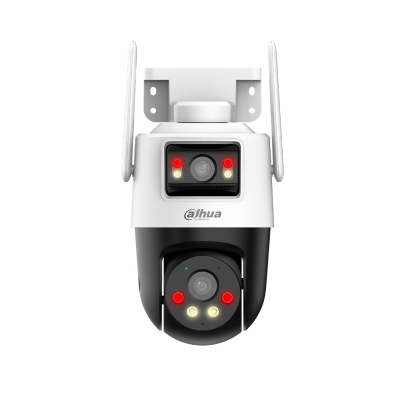 Caméra extérieure 3+3 MP avec deux objectifs, fonction panoramique et inclinaison et connexion 4G Caméra extérieure 3+3 MP avec deux objectifs, fonction panoramique et inclinaison et connexion 4G