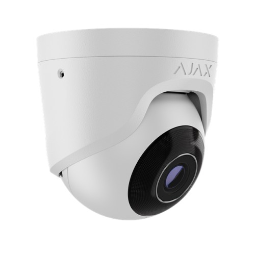 AJAX TurretCam (5 Mp/4 mm) - Verkabelte IP-Sicherheitskamera Weiss