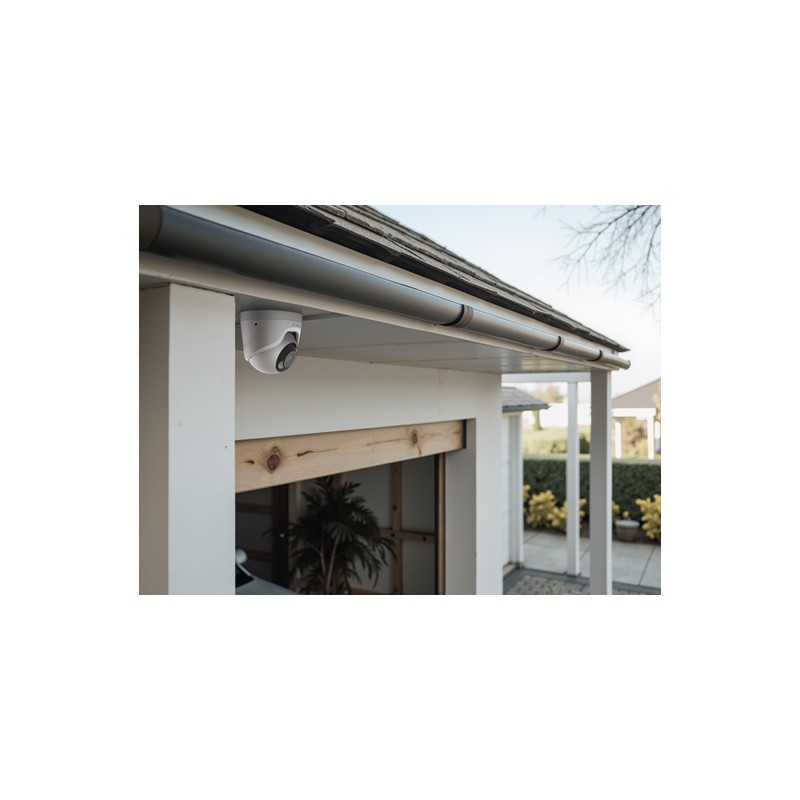AJAX TurretCam HL (5 Mp/2,8 mm) - Caméra de surveillance IP filaire avec IA, angle de vue de 110°, éclairage hybride, TrueWDR, m AJAX TurretCam HL (5 Mp/2,8 mm) - Caméra de surveillance IP filaire avec IA, angle de vue de 110°, éclairage hybride, TrueWDR, m