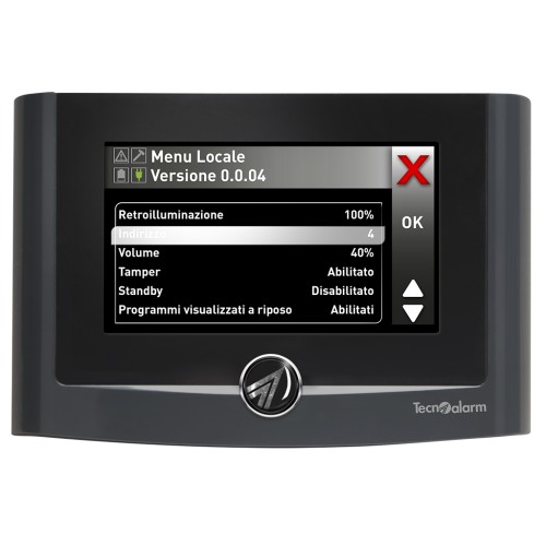 Panneau de commande tactile avec lecteur RFID intégré et interface utilisateur multifonctionnelle - Gris anthracite