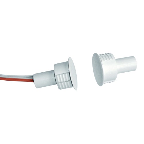 Détecteur de chocs combiné avec contact magnétique - pour cadres de fenêtres et de portes