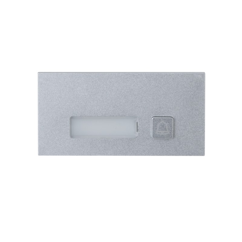 Module avec 1 bouton d'appel mécanique - pour système d'interphone vidéo modulaire Argent