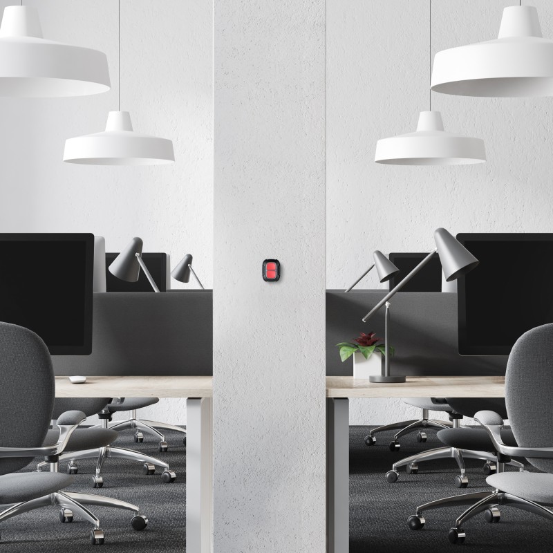 AJAX Holder for Button/DoubleButton - Notfalltaster Halterung Schwarz