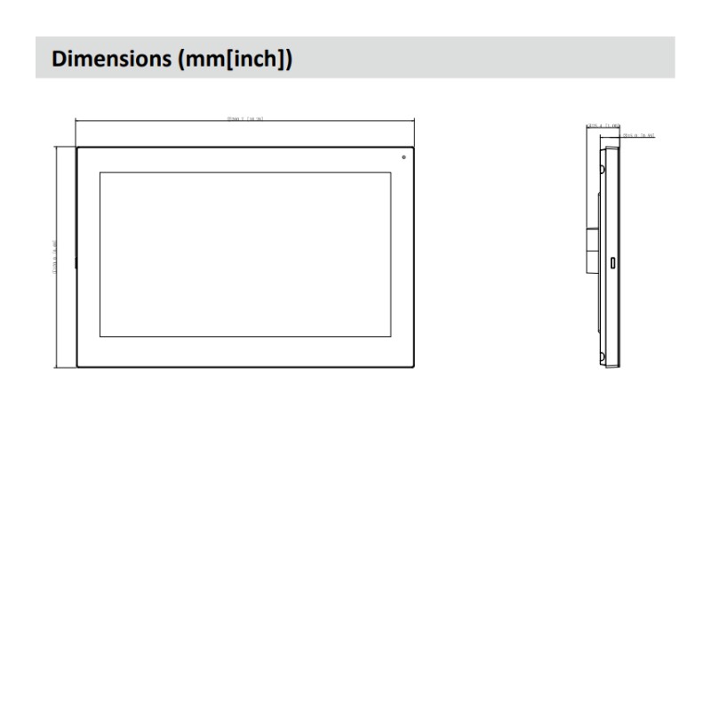 Moniteur d'intérieur IP/Wi-Fi 10 pouces Noir