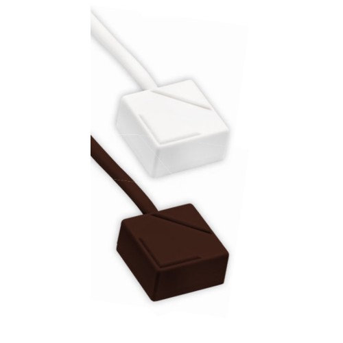 Détecteur de chocs électronique - pour cadres de fenêtres et de portes - Blanc