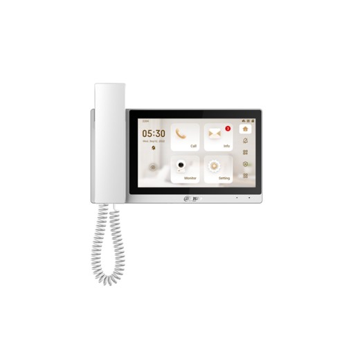 Moniteur d'intérieur IP & Wi-Fi avec combiné Blanc