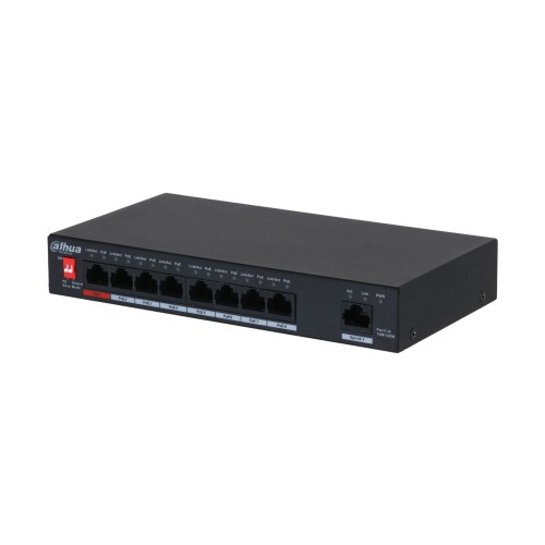 PoE-Switch mit 8 Anschlüssen (unverwaltet) Schwarz