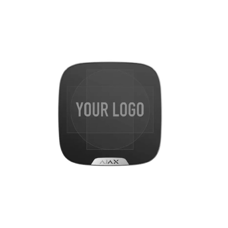 AJAX Brandplate for StreetSiren DoubleDeck - Couverture pourFace avant personnalisable pour StreetSiren DoubleDeck Noir