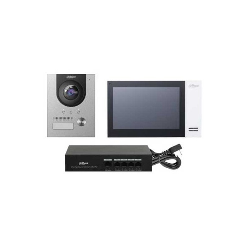 IP Villa Außenstation & Innenmonitor zur Aufputzmontage