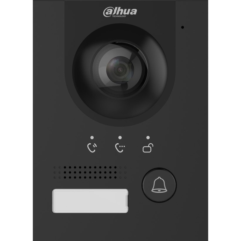 2-Draht-IP-Video-Türstation - für den Außenbereich Schwarz