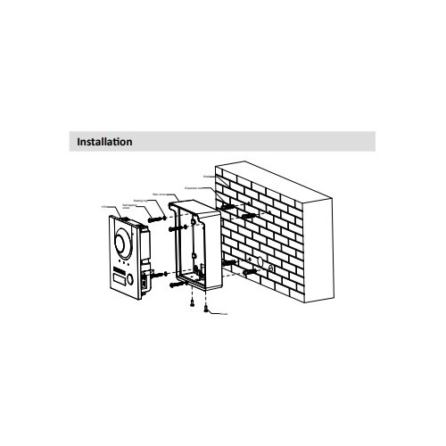 Cache-gouttière apparent - pour VTO2202F Noir