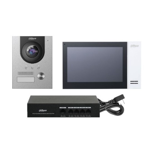 IP Villa Außenstation & Innenmonitor zur Unterputzmontage