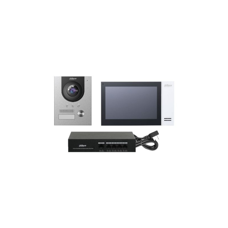 IP Villa Außenstation & Innenmonitor zur Unterputzmontage