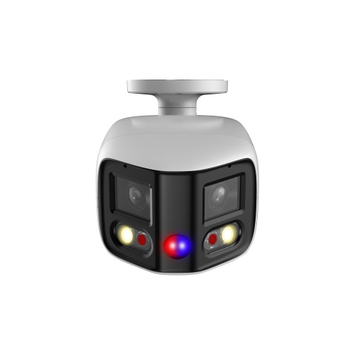 2x4MP TiOC Duo Splicing Festbrennweiten Bullet WizSense Netzwerkkamera Weiss