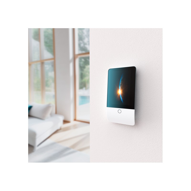 JABLOTRON NATUS Écran tactile pour radio avec lecteur RFID - Blanc