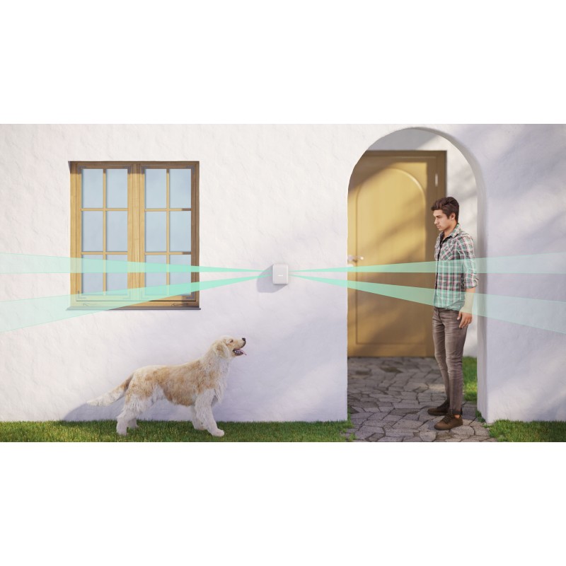 AJAX DualCurtain Outdoor - Bewegungsmelder für den Außenbereich Weiss