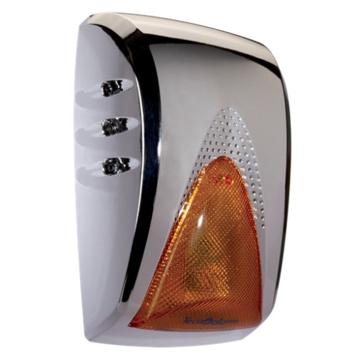 Sirène de bus - pour l'extérieur - couvercle en aluminium chromé