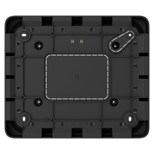 AJAX GlandBox - Accessoires de câblage pour EN54 Fire Hub Jeweller avec entrée de câble latérale via desPresse-étoupes Noir