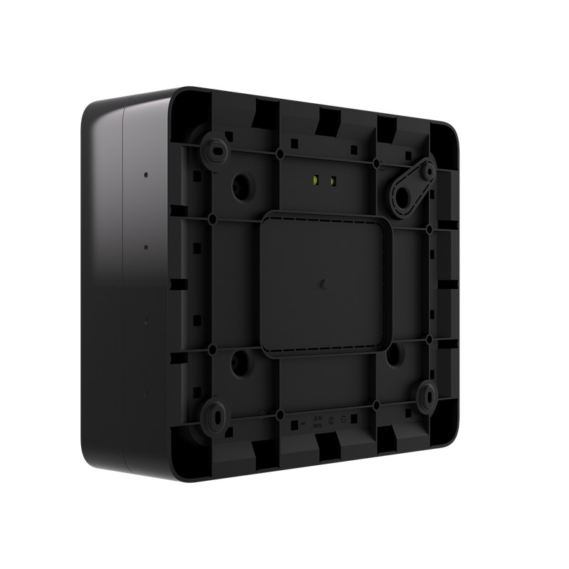 AJAX GlandBox - Accessoires de câblage pour EN54 Fire Hub Jeweller avec entrée de câble latérale via desPresse-étoupes Noir